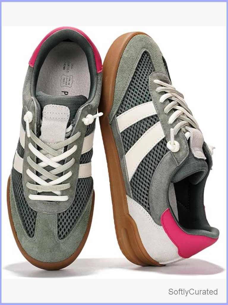 Genuine Leather Slip On Sneakers Memory Foam Women's Casual Shoes
